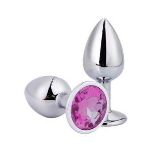 PLUG ANAL COM JOIA redonda tamanho – p (5845) Rosa