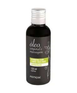 ÓLEO CORPORAL E MASSAGEM VERBENA COM LIMÃO SICILIANO 120ML – FEITIÇOS AROMÁTICOS