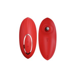 vibrador clitoriano com pulsação 10 intensidades (2120) vermelho