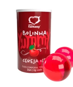 Yummy Bolinha Beijável Térmica (cereja ice) com 2 Unidades de 2g Sexy Fantasy