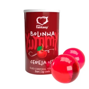 Yummy Bolinha Beijável Térmica (cereja ice) com 2 Unidades de 2g Sexy Fantasy