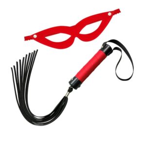 Kit 2 – Chicote E Máscara Tiazinha – Vermelho (L242)