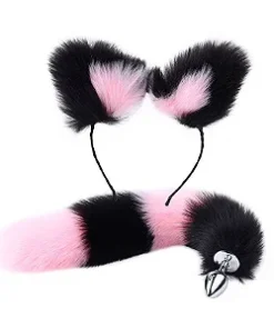 Kit Fantasia Erótica com 2 Peças (LB3031) Preto com Rosa