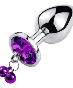 Plug Anal com Sino roxo (RY001A) tamanho P