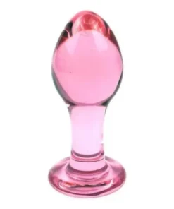 Plug Anal de Vidro Rosa (A56A) Tamanho P