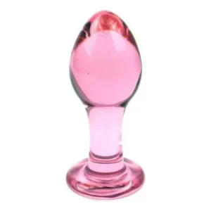 Plug Anal de Vidro Tamanho M (A56B) rosa