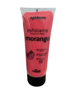 Esfoliante Corporal e Facial aroma de morango 180g - Apinil