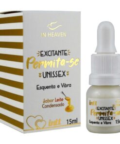 PERMITA-SE GEL EXCITANTE UNISSEX ESQUENTA E VIBRA 15ML INTT