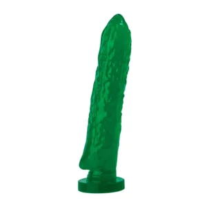 Pênis De Borracha Maciço EM FORMATO DE PEPINO 17X3,5CM