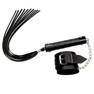 Kit Bracelete Com Chicote Preto (L188)