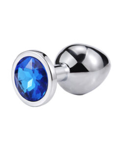 PLUG ANAL COM JOIA redonda tamanho – M (5846) azul escuro