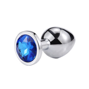 PLUG ANAL COM JOIA redonda tamanho – M (5846) azul escuro