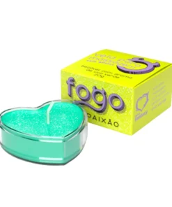 VELA FOGO DA PAIXÃO COM GLITTER 20G (uva verde) SEXY FANTASY (c1)