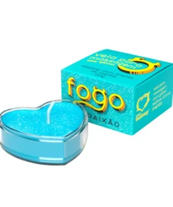 VELA FOGO DA PAIXÃO COM GLITTER 20G (menta) SEXY FANTASY