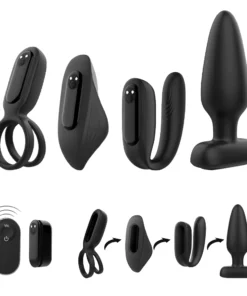 Kit Especial iDesire - 4 em 1 - Vibrador de Casal / Anel Peniano / Calcinha com Vibro / Plug Anal
