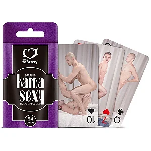 Baralho Homo Masculino Kama Sexy Com 54 Cartas - Sexy Fantasy