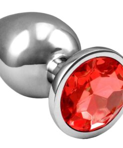 PLUG ANAL COM JOIA redonda tamanho – G (5847) vermelho