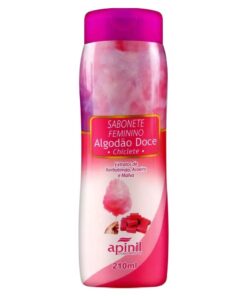 SABONETE ÍNTIMO FEMININO AROMA ALGODÃO DOCE 210ML APINIL COSMÉTICOS (c10)