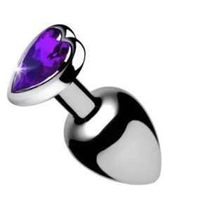PLUG ANAL COM JOIA de coração – M (5849) roxo