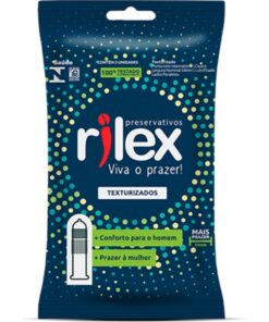 PRESERVATIVO TEXTURIZADO COM 3 UNIDADES - RILEX