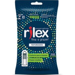 PRESERVATIVO TEXTURIZADO COM 3 UNIDADES - RILEX