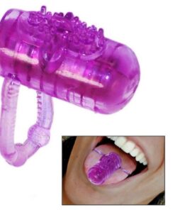 Capa de Língua com Vibrador - roxo