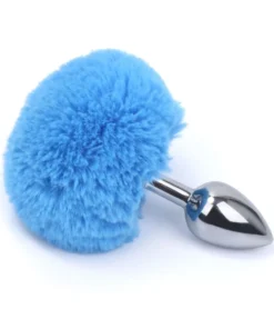 plug anal pompom azul claro tamanho P (RY001MPJ18)
