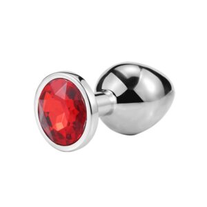 PLUG ANAL COM JOIA redonda tamanho – M (5846) vermelho
