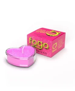 VELA FOGO DA PAIXÃO COM GLITTER 20G (chiclete) SEXY FANTASY (c1)