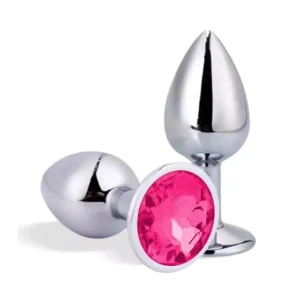 PLUG ANAL COM JOIA redonda tamanho – p (5845) pink