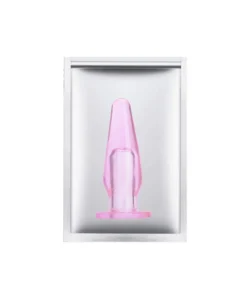 PLUG ANAL JELLY COM ORIFÍCIO 7 X 3,5CM - pink