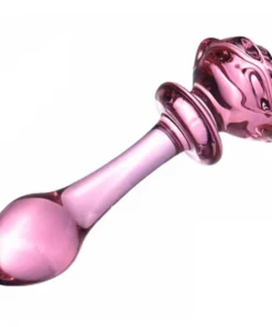 Plug anal escalonado de vidro flower (MLPA1526-A) (a2)