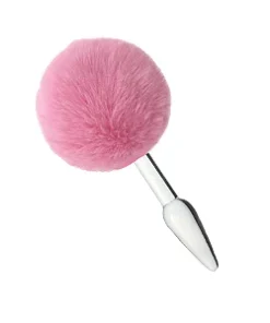 Plug Anal de Vidro com Pompom (MQ01) rosa