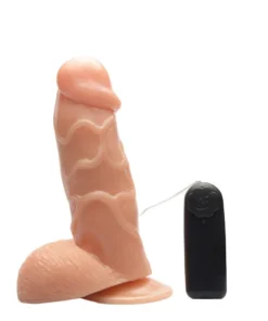 Jefferson -PÊNIS COM VIBRAÇÃO E VENTOSA 18,5X 4,8CM (R7BCVBGC) BEGE