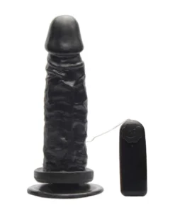 Gael -PÊNIS COM VIBRAÇÃO E VENTOSA 16,5X 4,4CM (TORPCVBL) PRETO