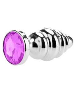 Plug Anal Metal Ondas em Espiral 14cm (RY057) pink