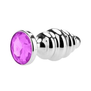 Plug Anal Metal Ondas em Espiral 14cm (RY057) pink