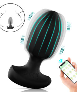 Plug anal com vibração por aplicativo de celular (MLPP6085) tamanho (P)