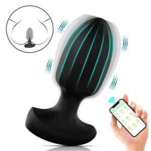 Plug anal com vibração por aplicativo de celular (MLPP6085) tamanho (P)