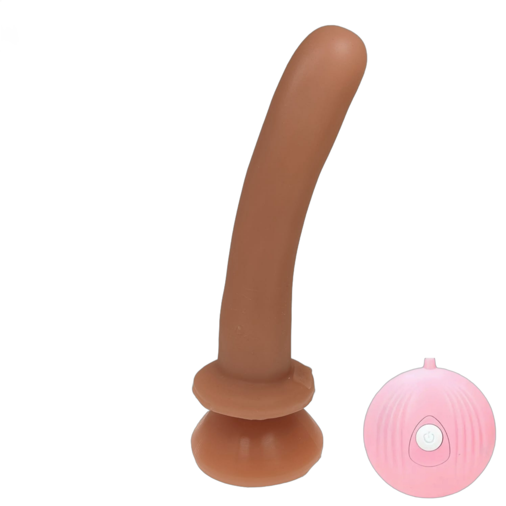 Protese Realistica 17x3,5cm - Ventosa com Bullet 7 Vibrações
