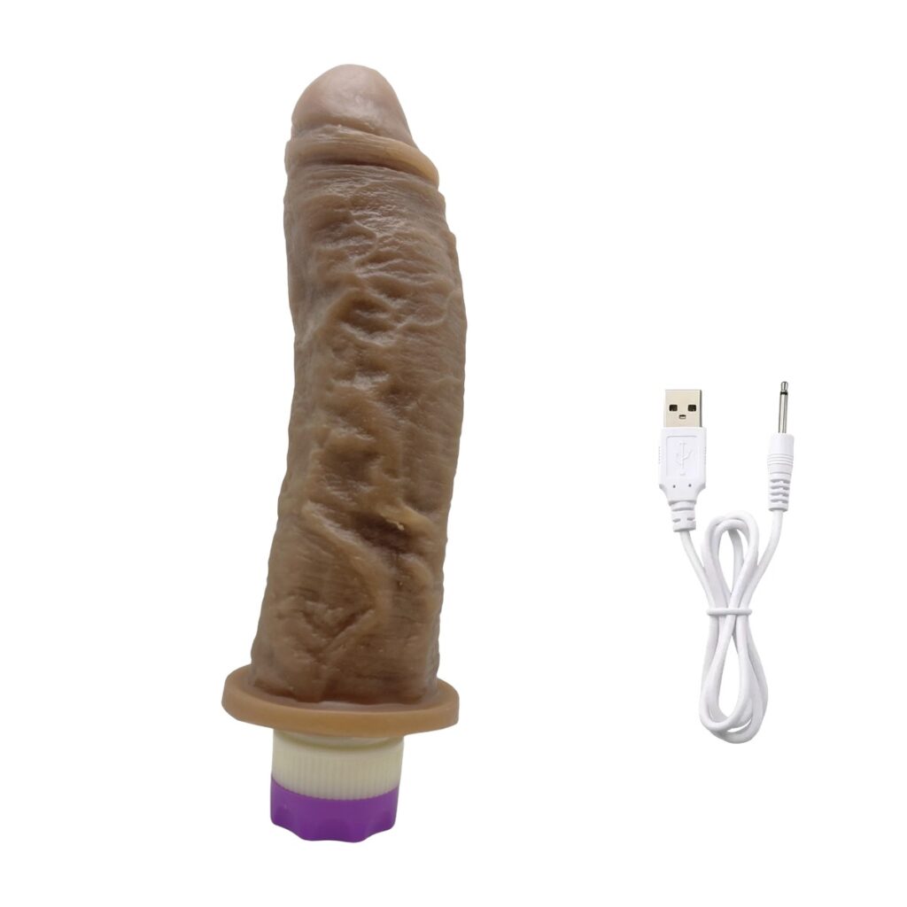 Protese Realistica 19x5cm com Vibro Recarregável