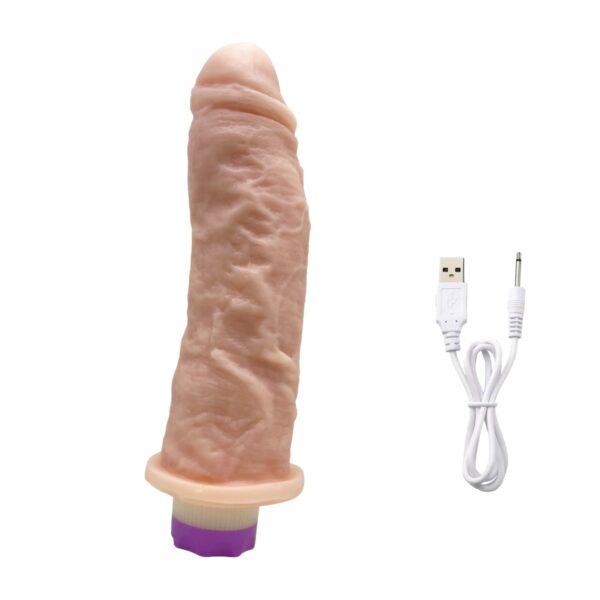 Protese Realistica 19x5cm com Vibro Recarregável