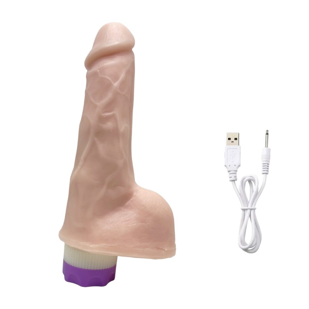 Protese Realistica 16x4cm com Vibro Recarregável